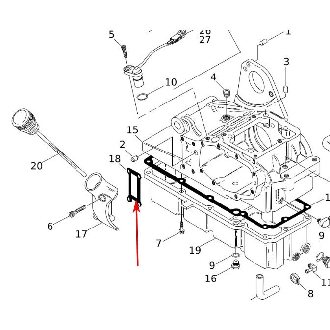 1993～1998 ツーリング オイルフィラースパウト ガスケット1