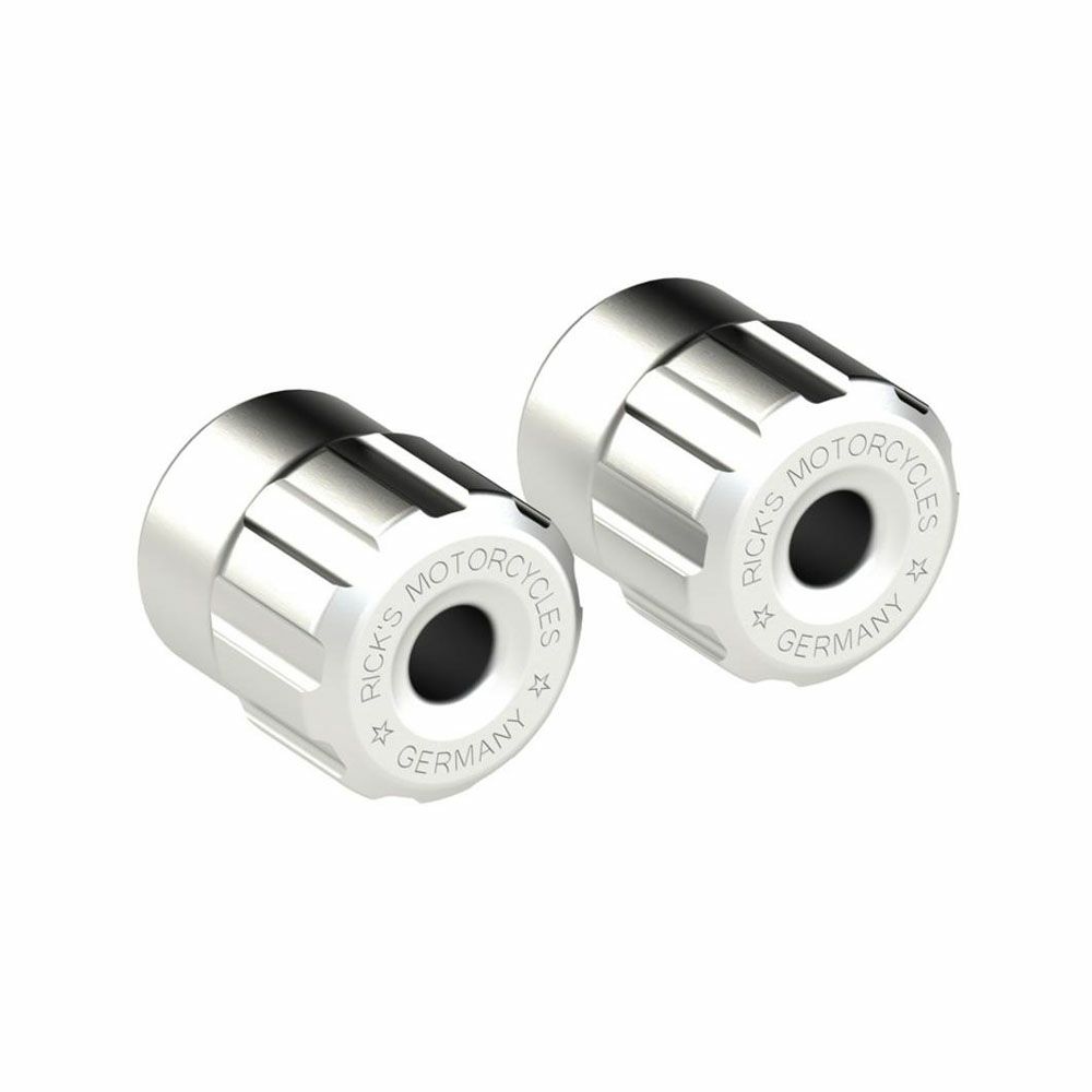 リックスモーターサイクルズ クラッシュバー用エンドキャップ ポリッシュ 