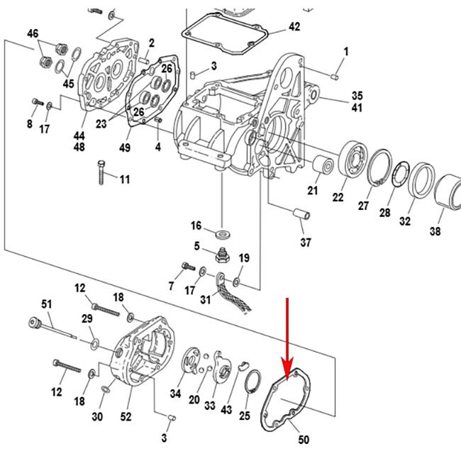 1987～2006 ツインカム、エボリューション1340 クラッチレリーズカバー ガスケット1
