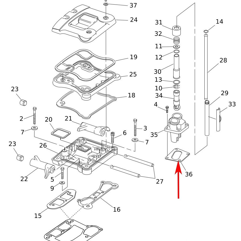 1948～1999 エボリューション1340、ショベルヘッド、パンヘッド タペットブロック ガスケッセット
