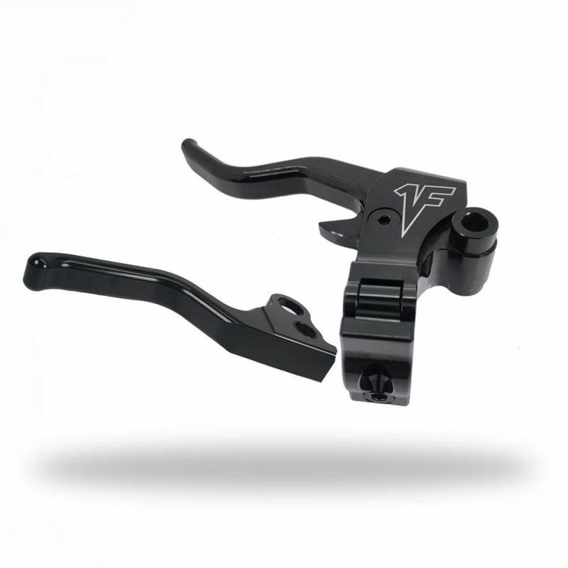 ハーレー FXR Easier Pull 2フィンガー レバーセット ブラック 1FNGR 