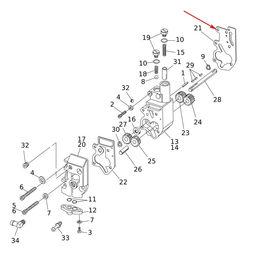1980～1991 エボリューション1340、ショベル オイルポンプボディ ガスケット コメティック1