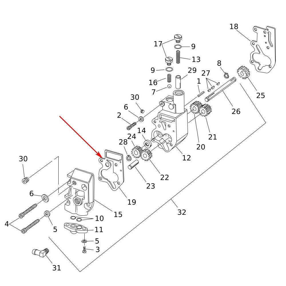 1992～1999 エボリューション1340 オイルポンプカバー ガスケット1