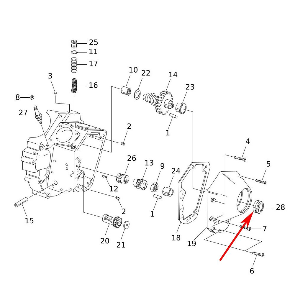  1970～1999 エボリューション1340、ショベルヘッド カムカバー オイルシール1