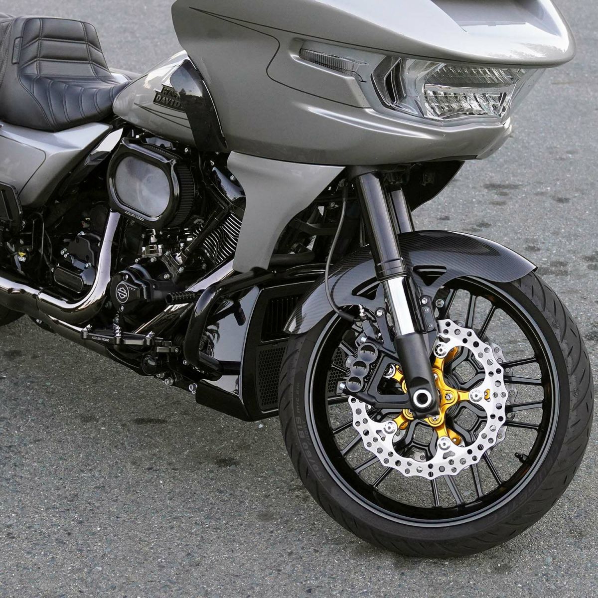 2024以降 ツーリング プロスポーツ 21インチ用 カーボンフロントフェンダー5