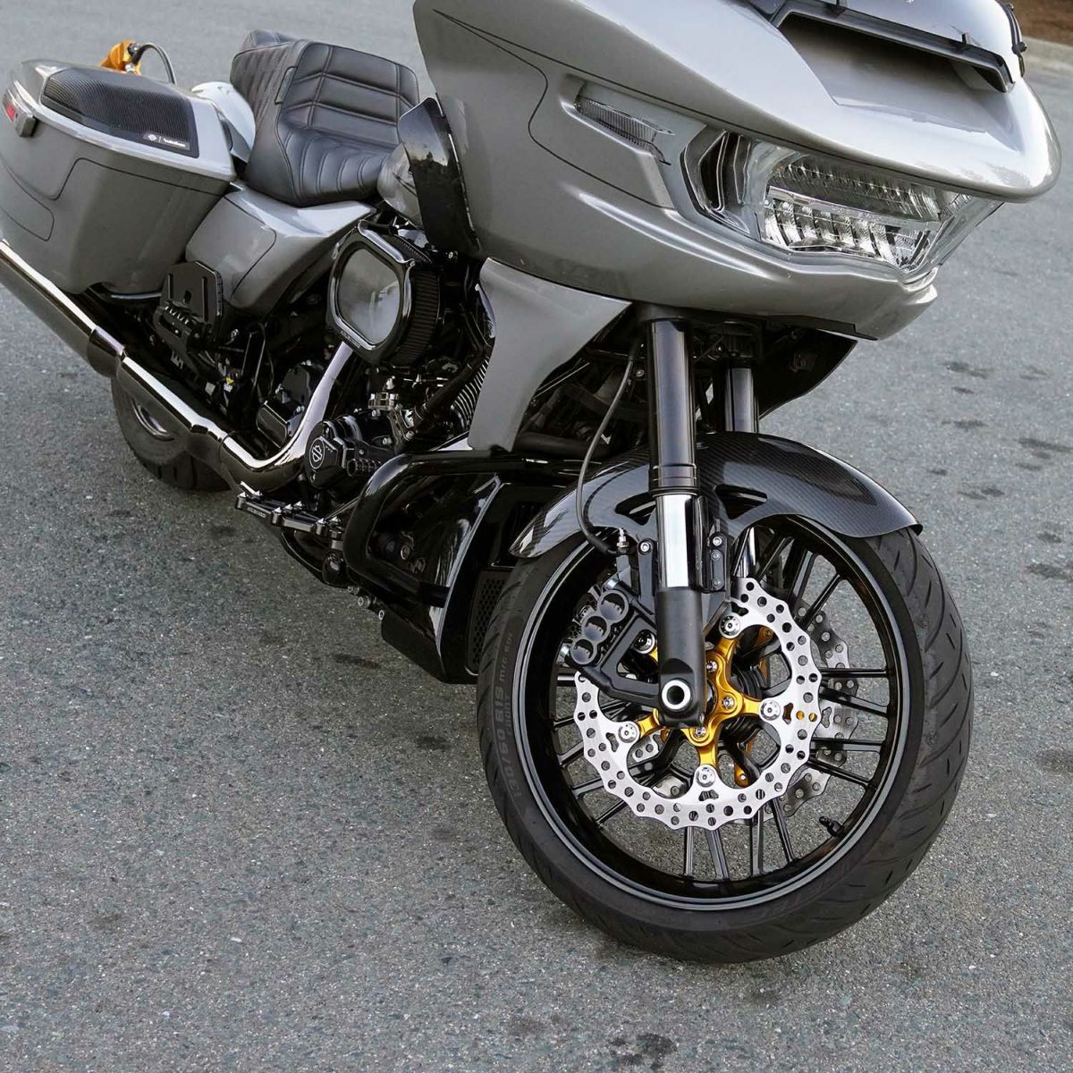 2024以降 ツーリング プロスポーツ 21インチ用 カーボンフロントフェンダー7