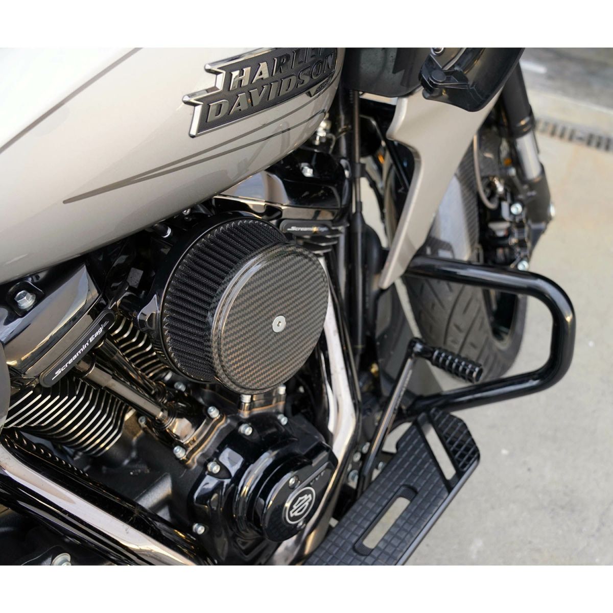 2024以降 ツーリング、2025以降 ソフテイル アレンネス ビッグサッカー ステージ1・エアクリーナー カーボンカバー3