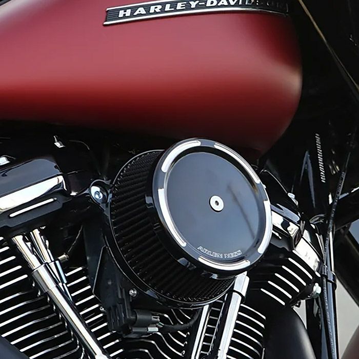 2024以降 ツーリング、2025以降 ソフテイル アレンネス ビッグサッカー ステージ1・エアクリーナー スロットトラックカバー (ブラック)