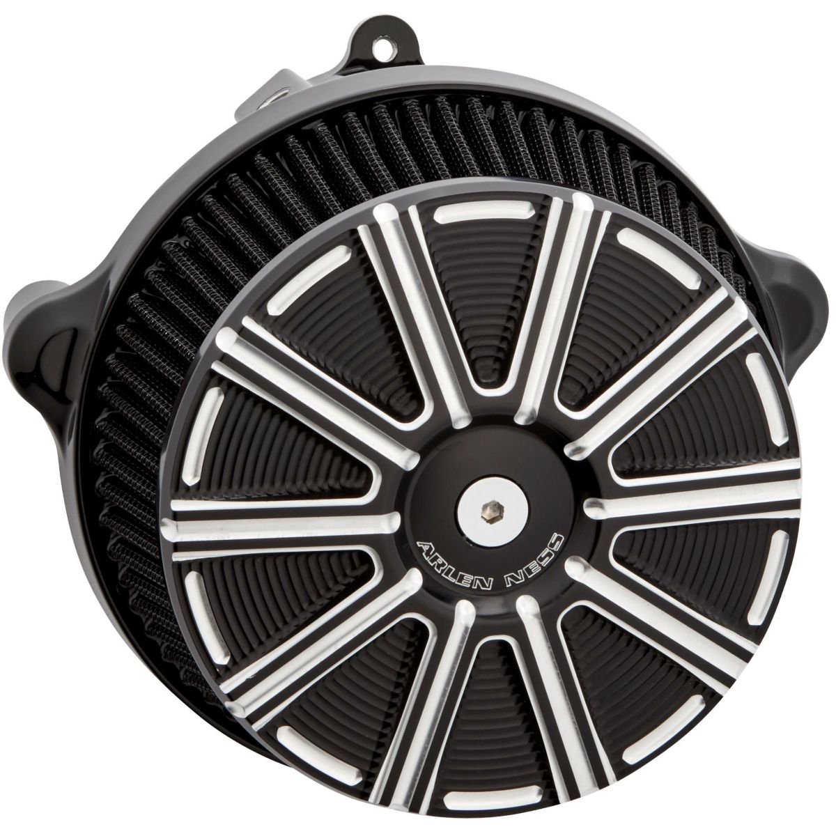 2024以降 ツーリング、2025以降 ソフテイル アレンネス ビッグサッカー ステージ1・エアクリーナー 10ゲージカバー (ブラック)