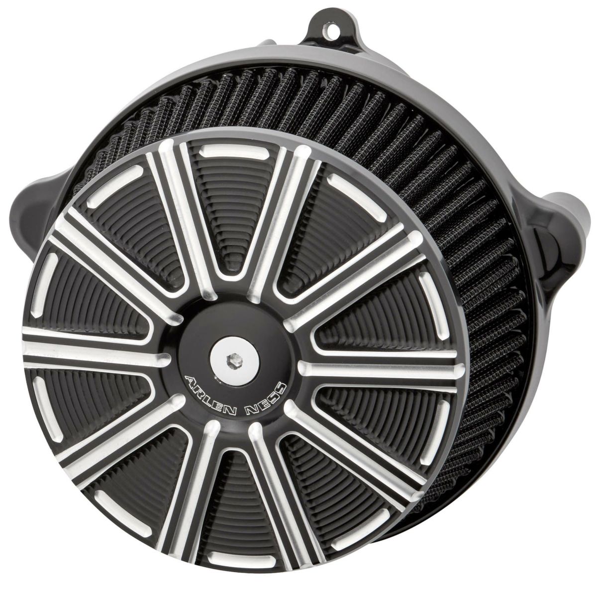 2024以降 ツーリング、2025以降 ソフテイル アレンネス ビッグサッカー ステージ1・エアクリーナー 10ゲージカバー (ブラック)1