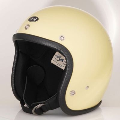 SHM Genuine ジェットヘルメット ゴールドウッドイエロー