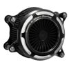 2008～2017 ツインカム 電子制御スロットル車用 バンスアンドハインズ VO2 オニキス ハイフローエアクリーナー (コントラストカラー)1