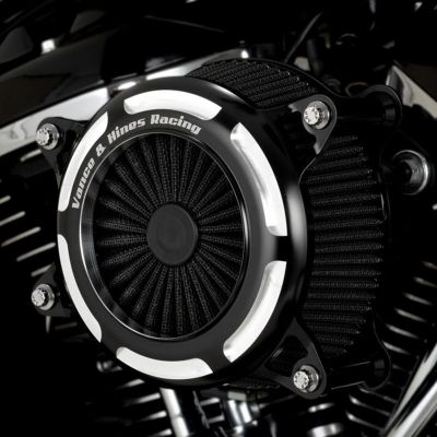 1991～2021 スポーツスター用 バンスアンドハインズ VO2 オニキス ハイフローエアクリーナー (コントラストカラー)