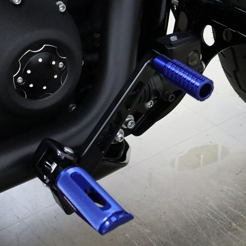 M8 ソフテイル リアブレーキレバーキットV2 Cタイプ (ブルー)