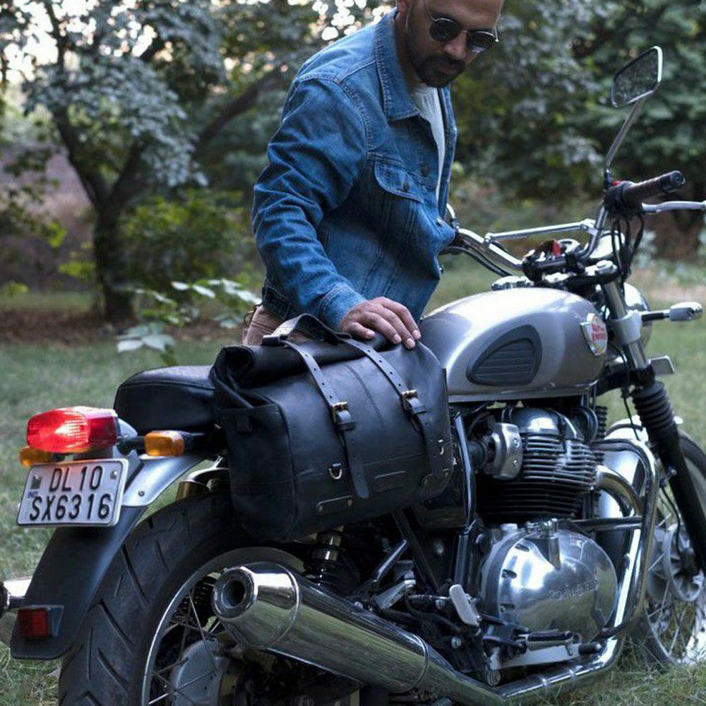 Outlaw サドルバッグ ブラック Trip Machine 