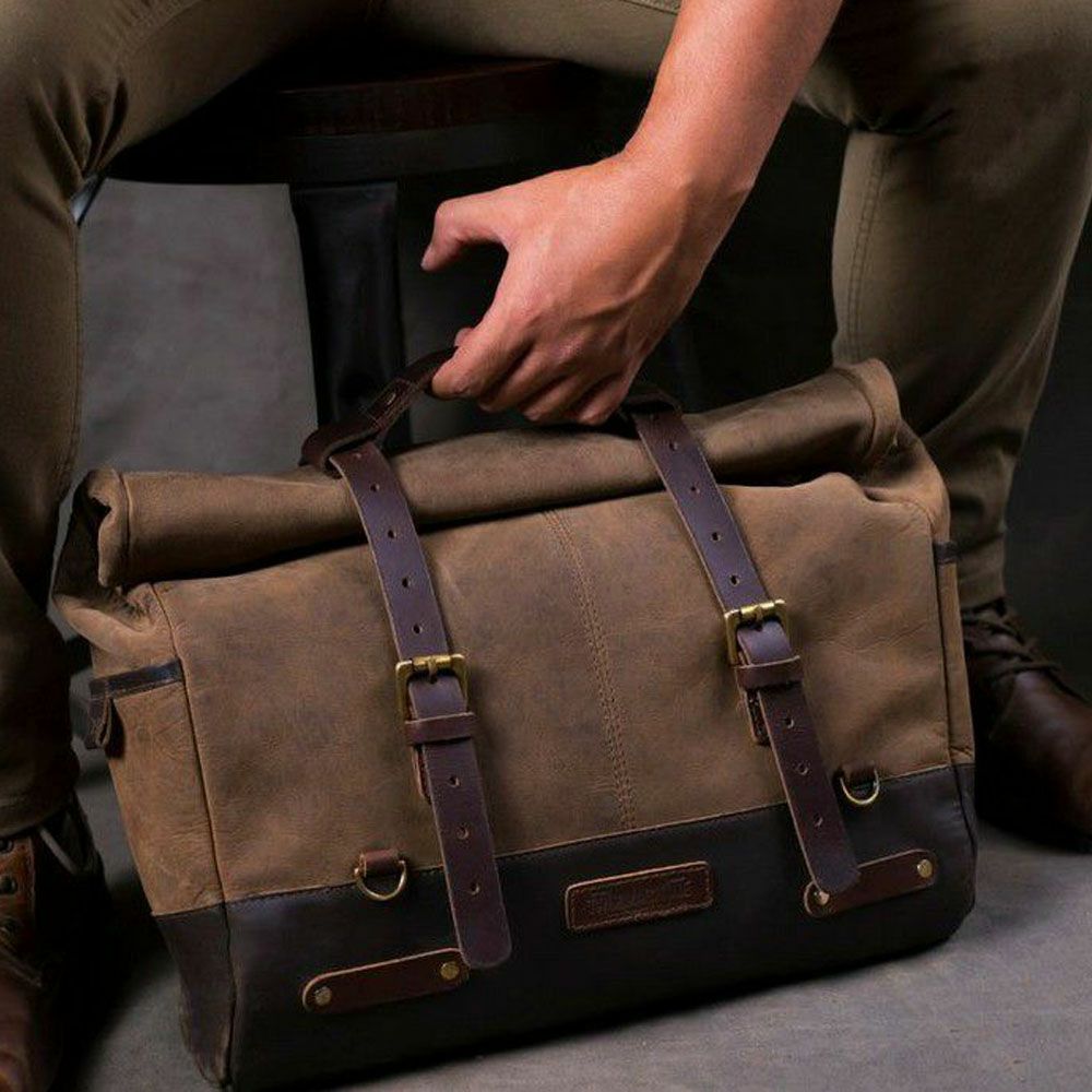 Outlaw サドルバッグ タバコブラウン Trip Machine 