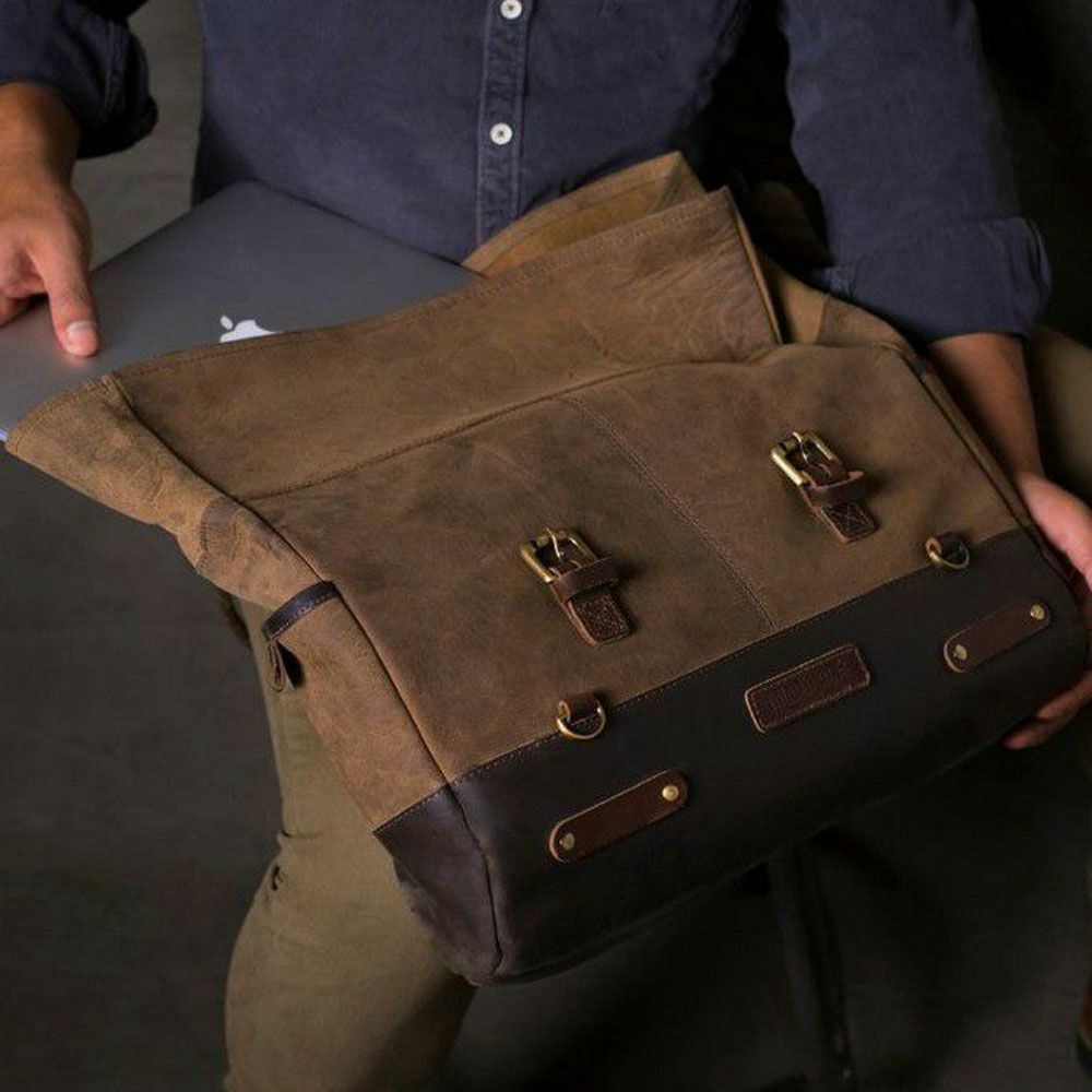 Outlaw サドルバッグ タバコブラウン Trip Machine 