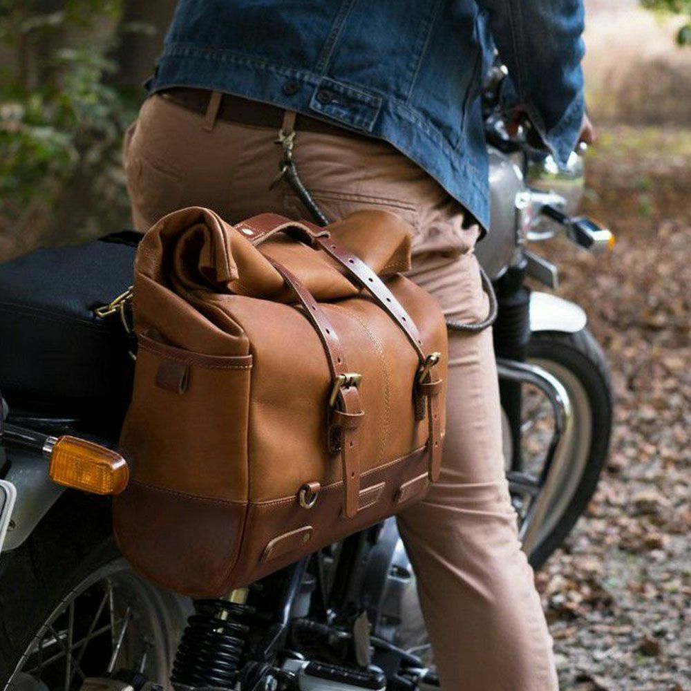  Outlaw サドルバッグ ヴィンテージタン Trip Machine 