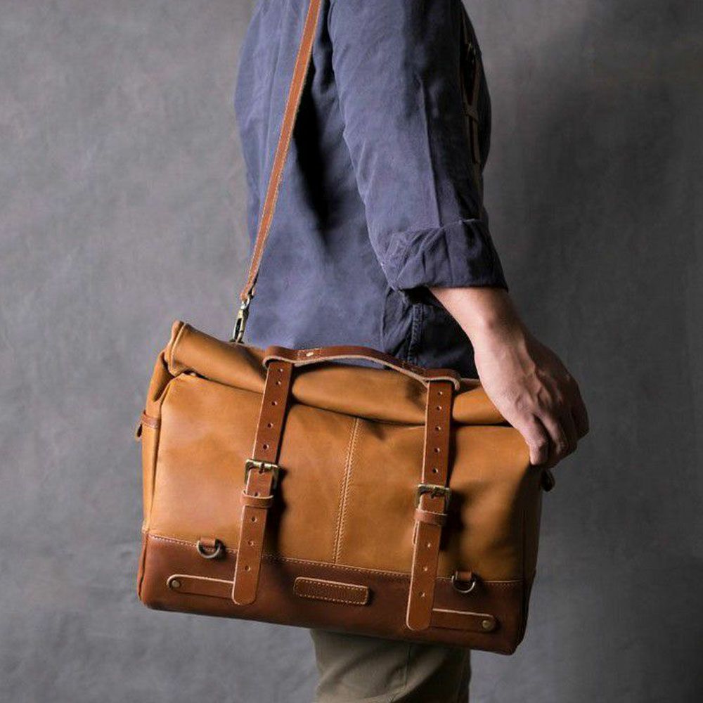  Outlaw サドルバッグ ヴィンテージタン Trip Machine 