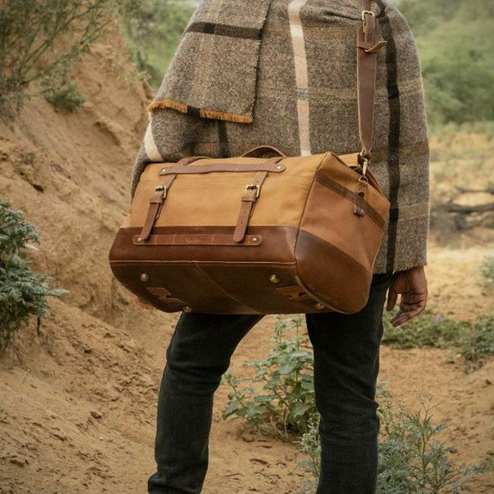 Outlaw ラゲッジ ダッフルバッグ  ヴィンテージタン Trip Machine