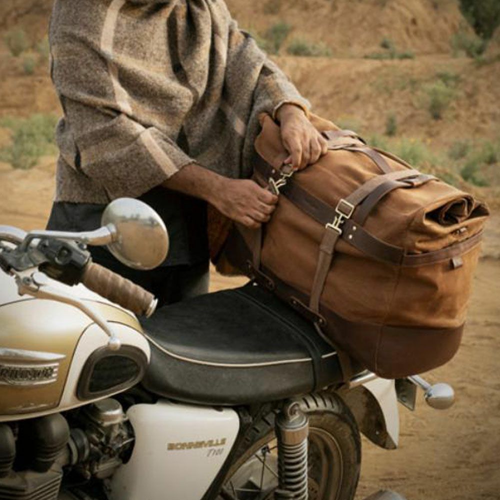 Outlaw ラゲッジ ダッフルバッグ タバコブラウン 70L Trip Machine 