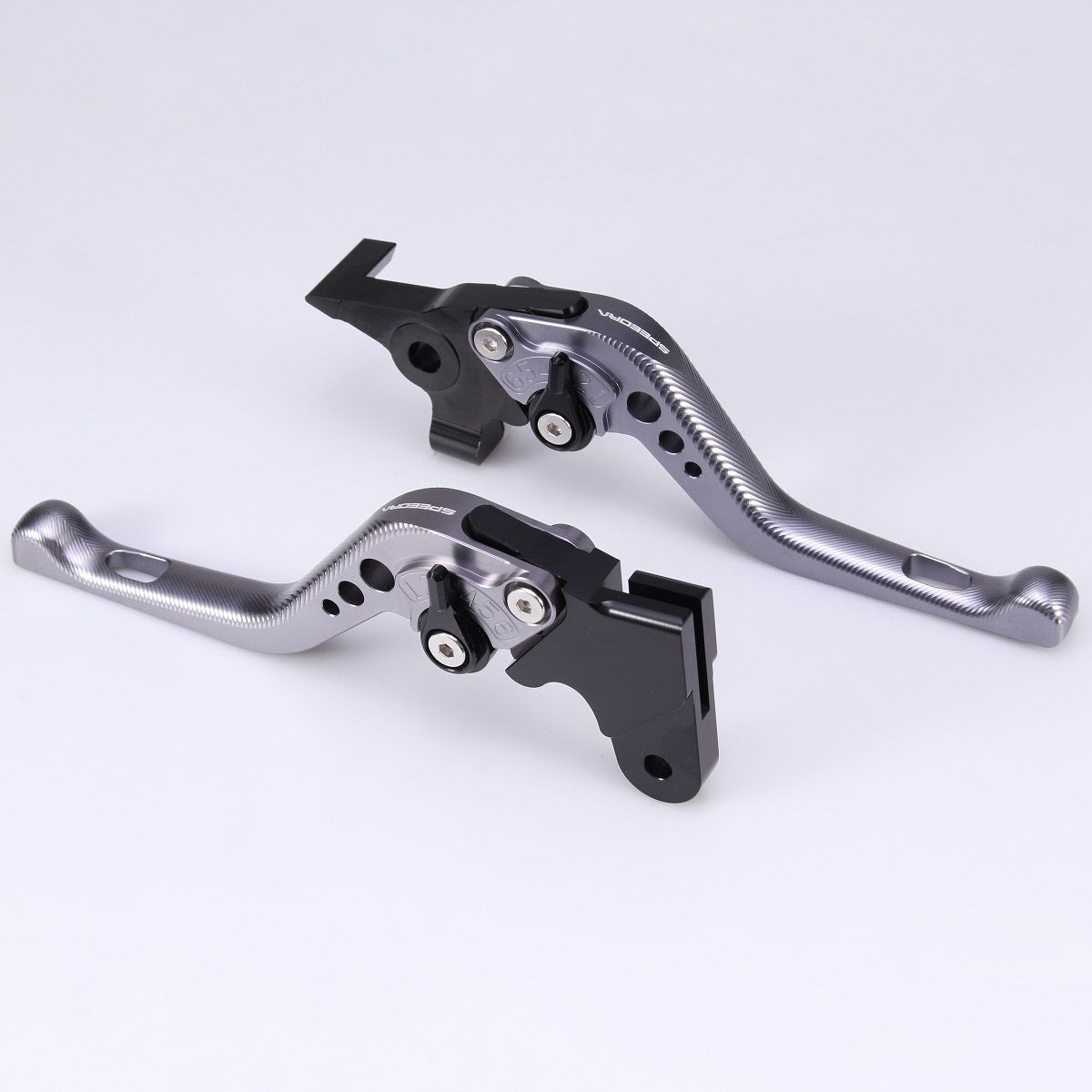 ハーレー X350、X500 ショート・アジャスタブルレバーセット (チタン/ブラック)1
