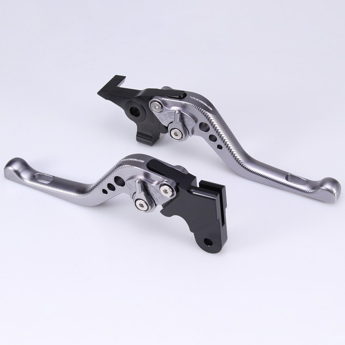 ハーレー X350、X500 ショート・アジャスタブルレバーセット (チタン/チタン)