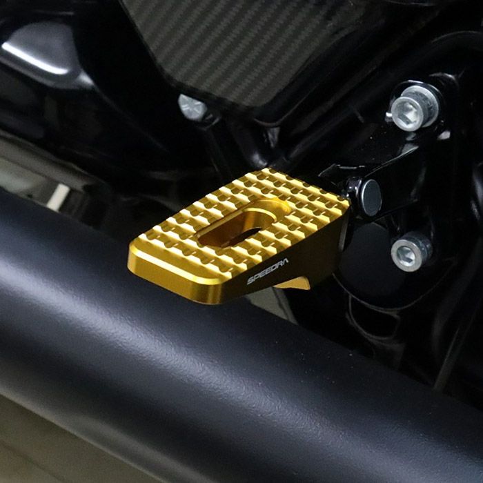  ハーレー アルミフットペグ タイプ2 (ゴールド)