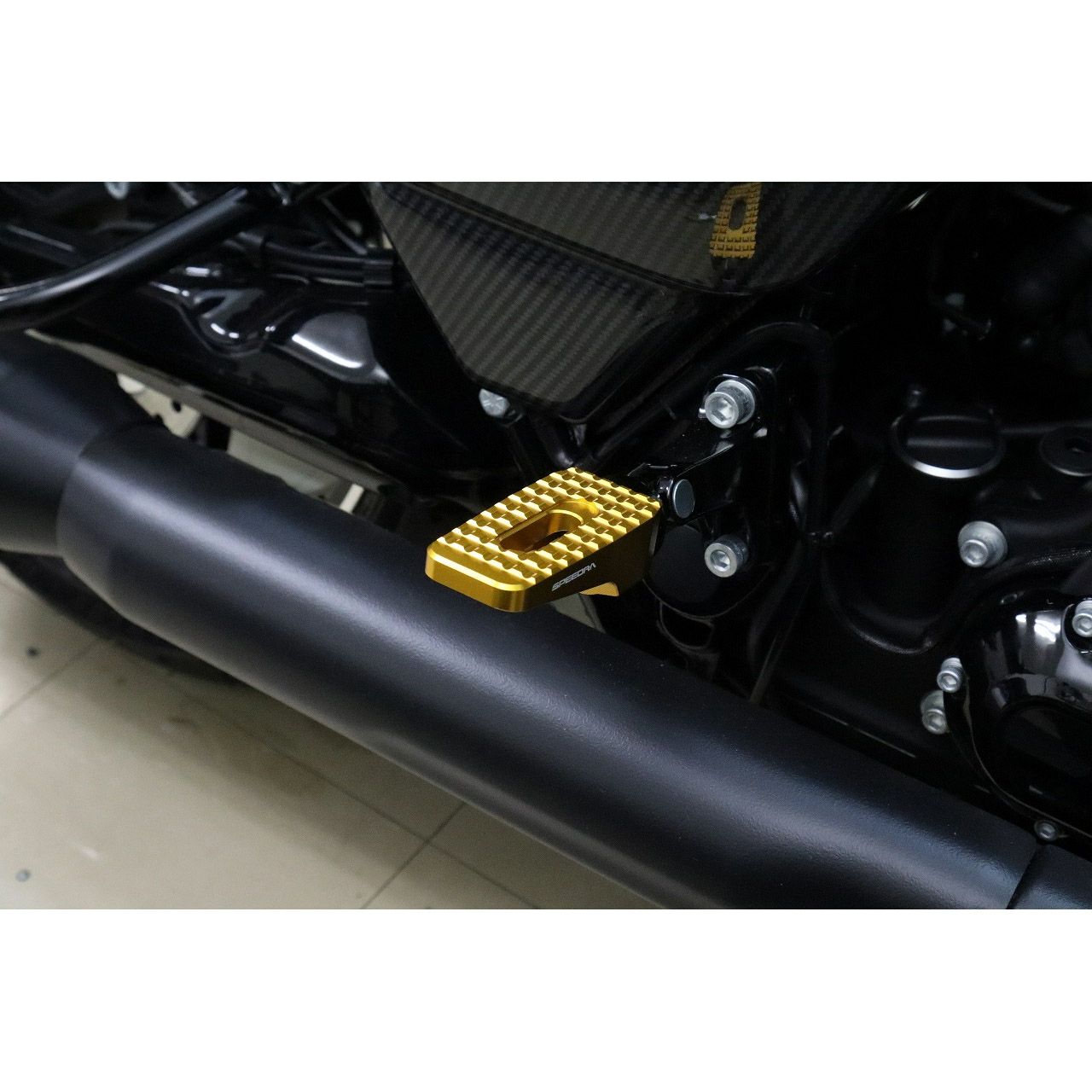  ハーレー アルミフットペグ タイプ2 (ゴールド)3