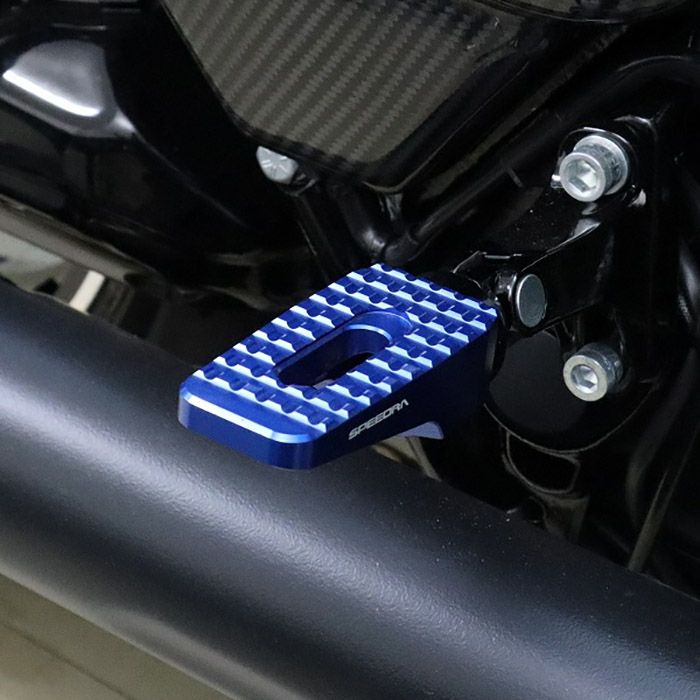 ハーレー アルミフットペグ タイプ2 (ブルー)