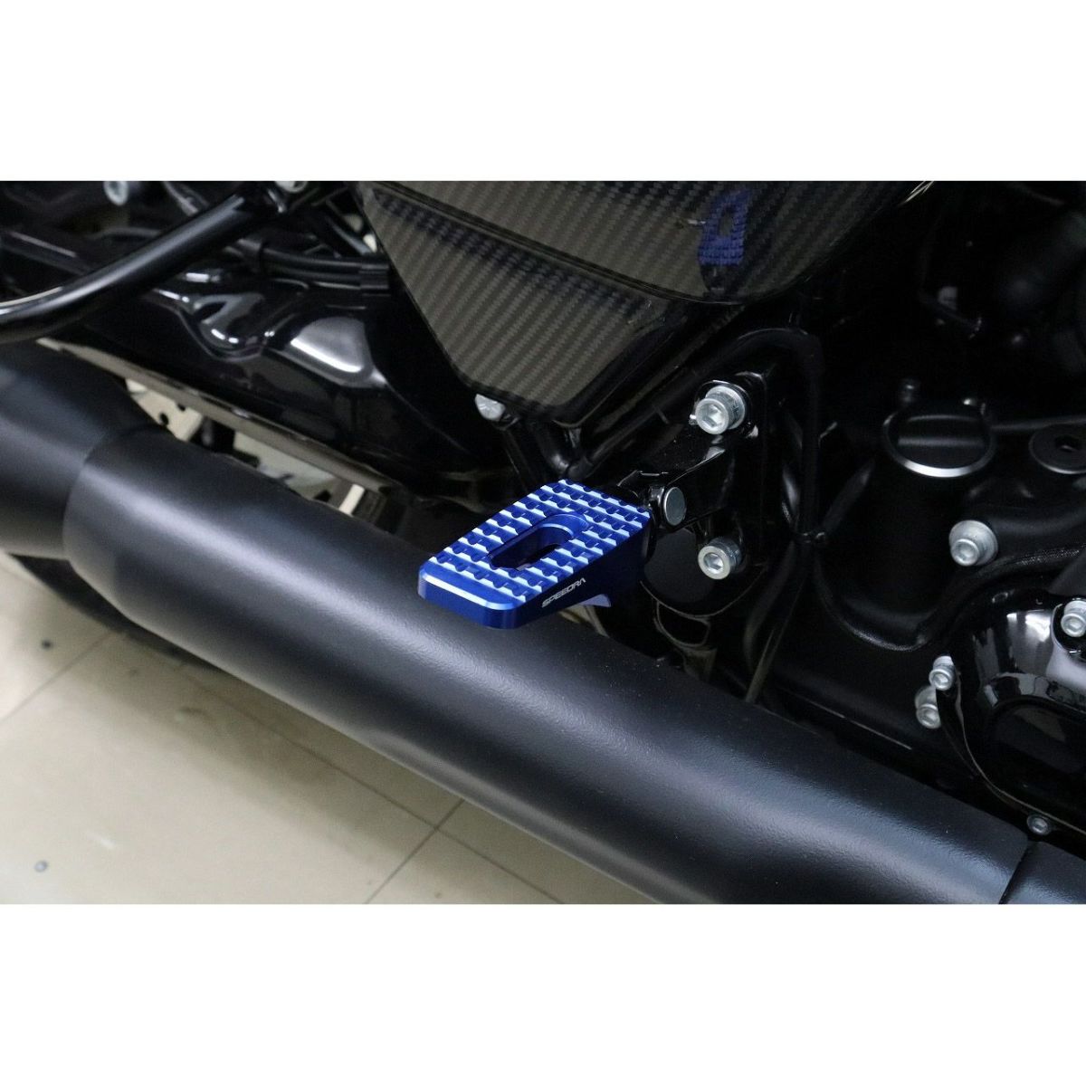 ハーレー アルミフットペグ タイプ2 (ブルー)2