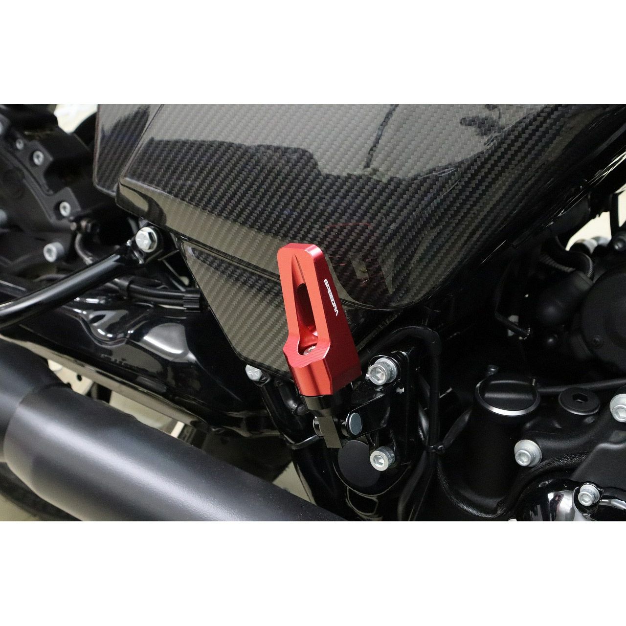 ハーレー アルミフットペグ タイプ2 (レッド)4