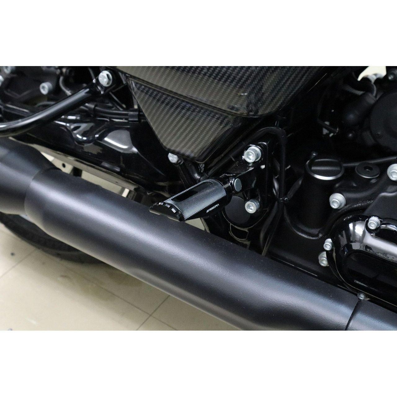 ハーレー アルミフットペグ タイプ3 (ブラック)2