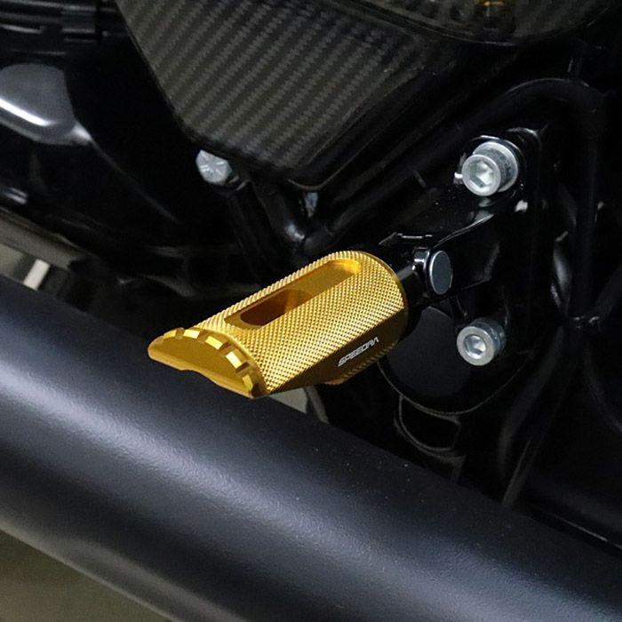  ハーレー アルミフットペグ タイプ3 (ゴールド)