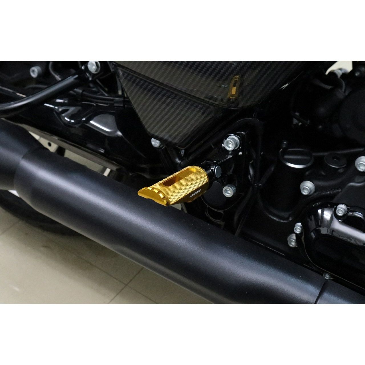  ハーレー アルミフットペグ タイプ3 (ゴールド)2