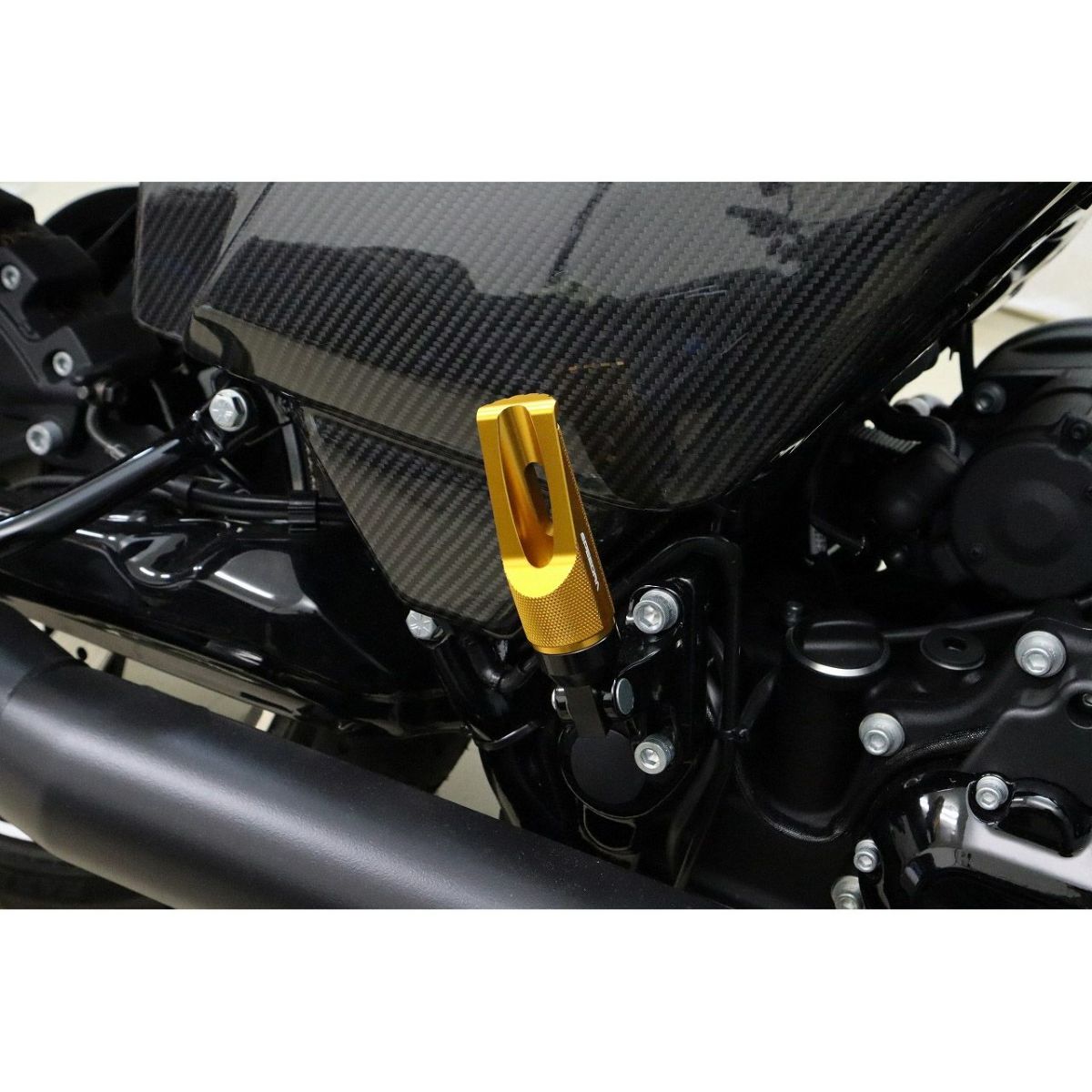  ハーレー アルミフットペグ タイプ3 (ゴールド)3