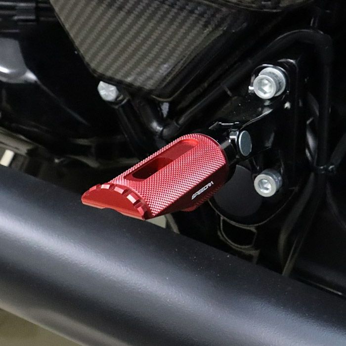 ハーレー アルミフットペグ タイプ3 (レッド)