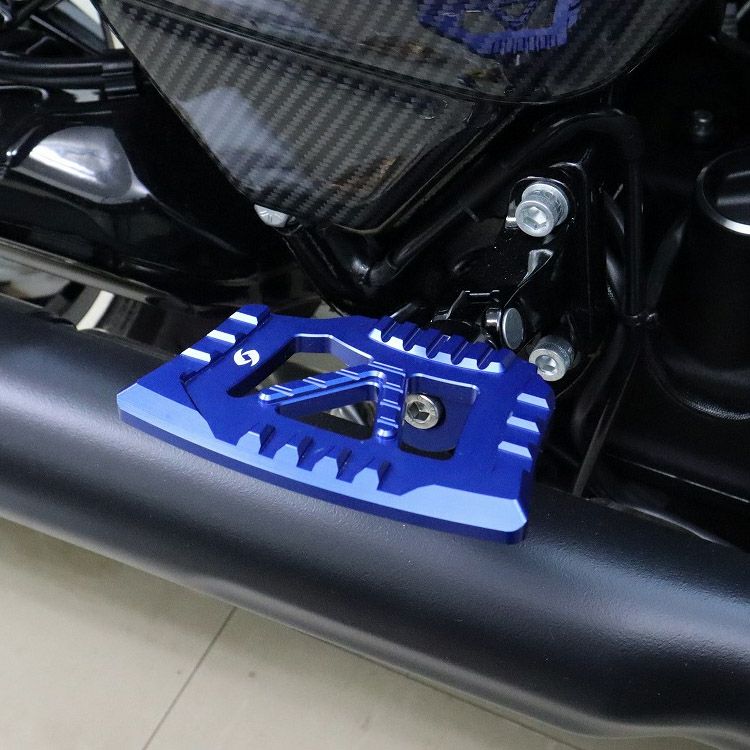 ハーレー アルミ ミニフットボード (ブルー)