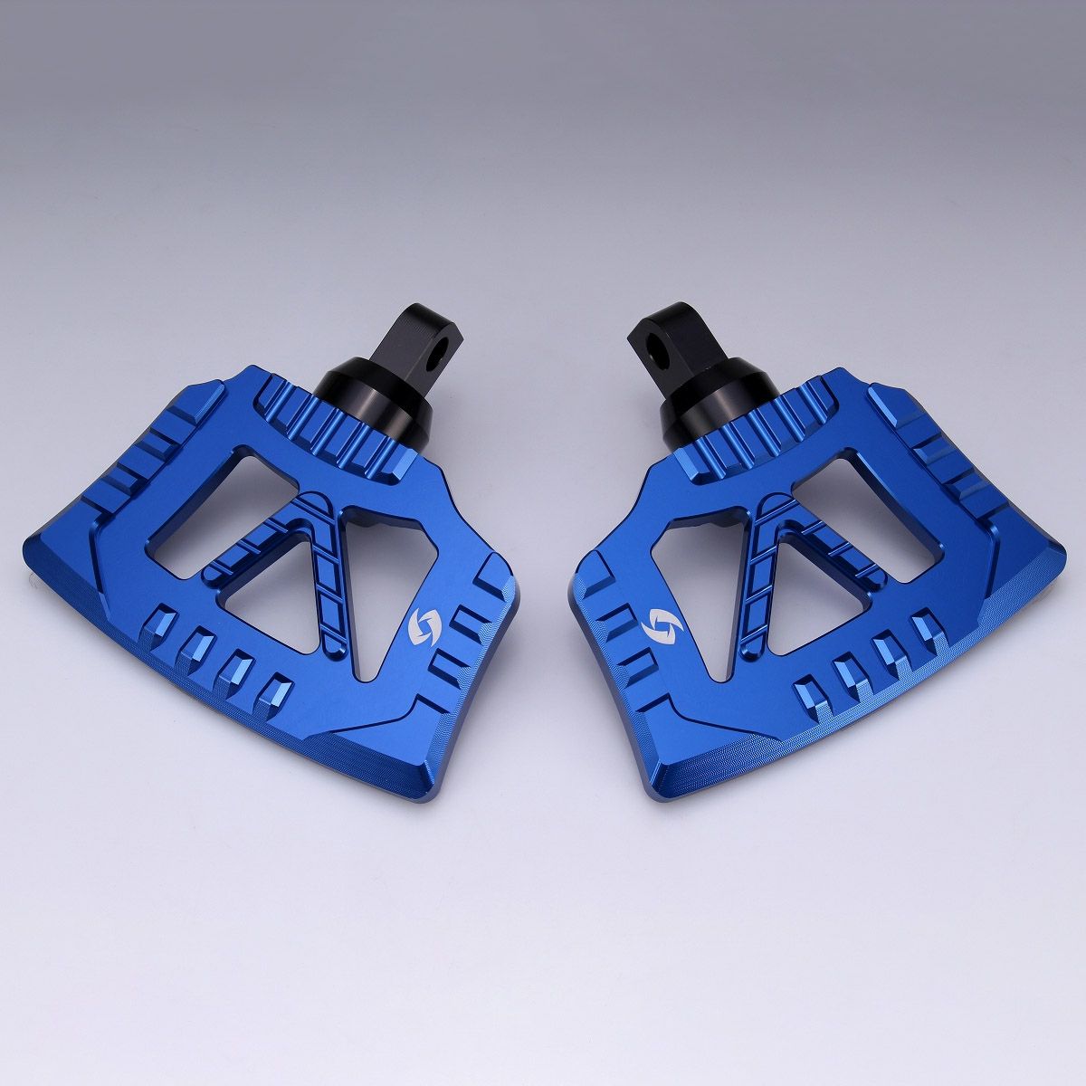 ハーレー アルミ ミニフットボード (ブルー)1