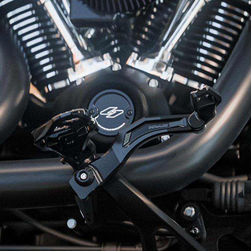 M8 ストリートボブ、スタンダード、ローライダー/S/ST SX3 ブレーキレバーセット (ブラック)