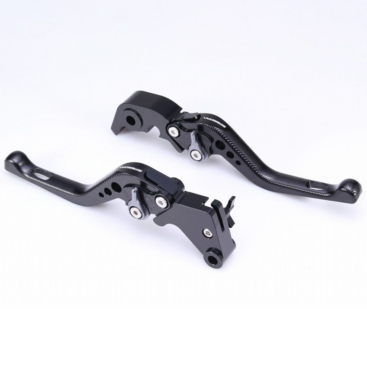 スポーツスターS、ナイトスター、パンアメリカ ショート・アジャスタブルレバーセット (ブラック/チタン)