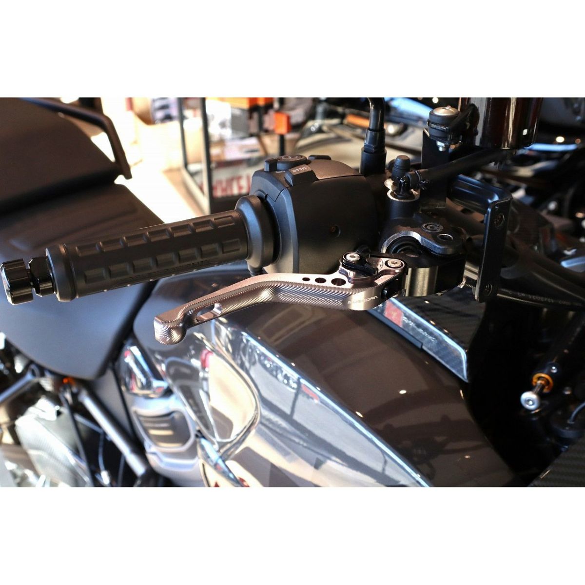  スポーツスターS、ナイトスター、パンアメリカ ショート・アジャスタブルレバーセット (チタン/ブラック)2