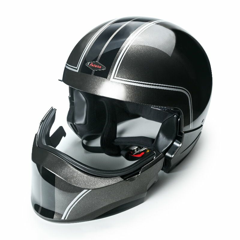 HANKシリーズ 2WAY フルフェイスヘルメット グロスガンメタルグレー feture 5