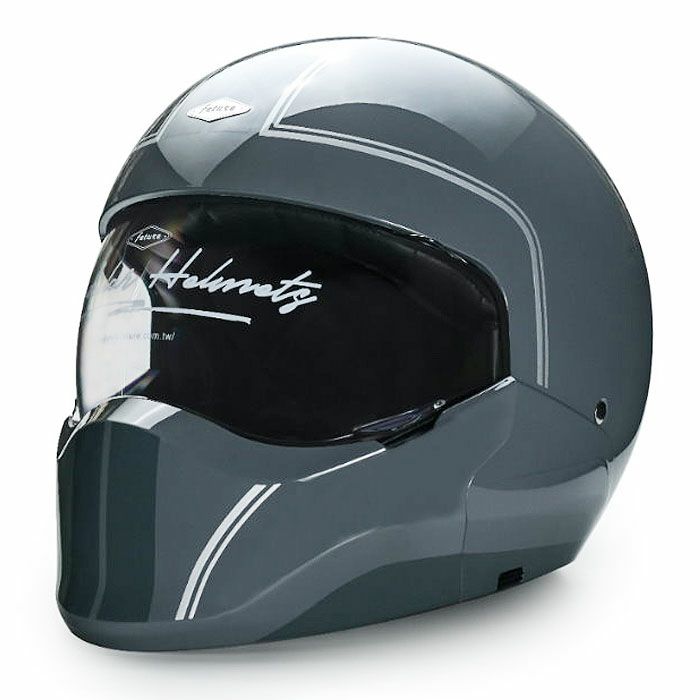 HANKシリーズ 2WAY フルフェイスヘルメット グロスセメントグレー feture