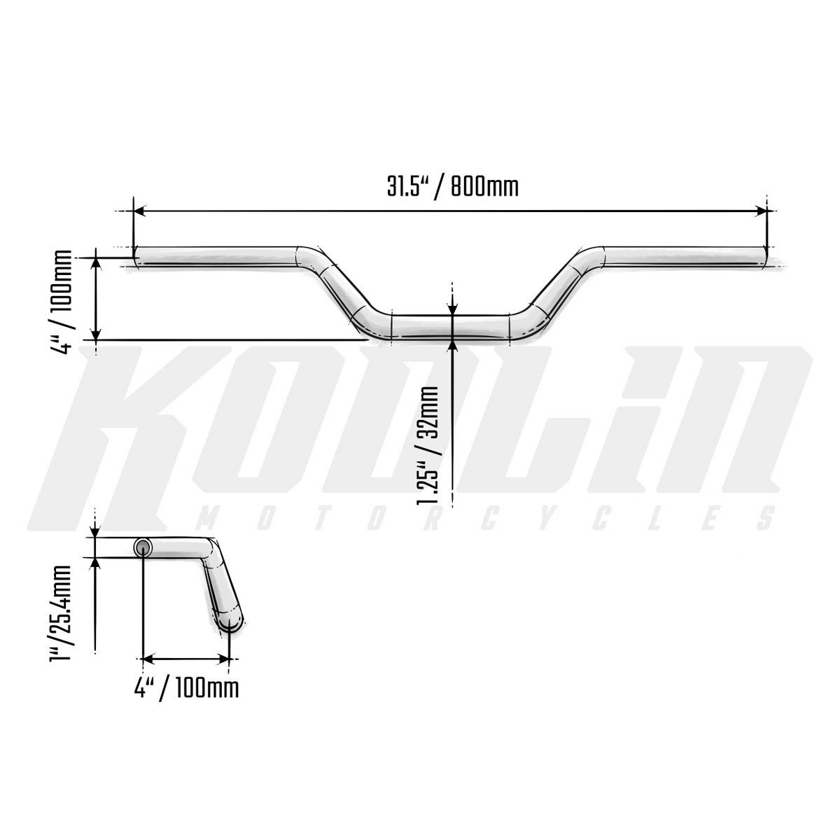 2024以降 ツーリング、2025以降 ソフテイル 1.25インチ径 トラックバー ハンドル (ブラック)2