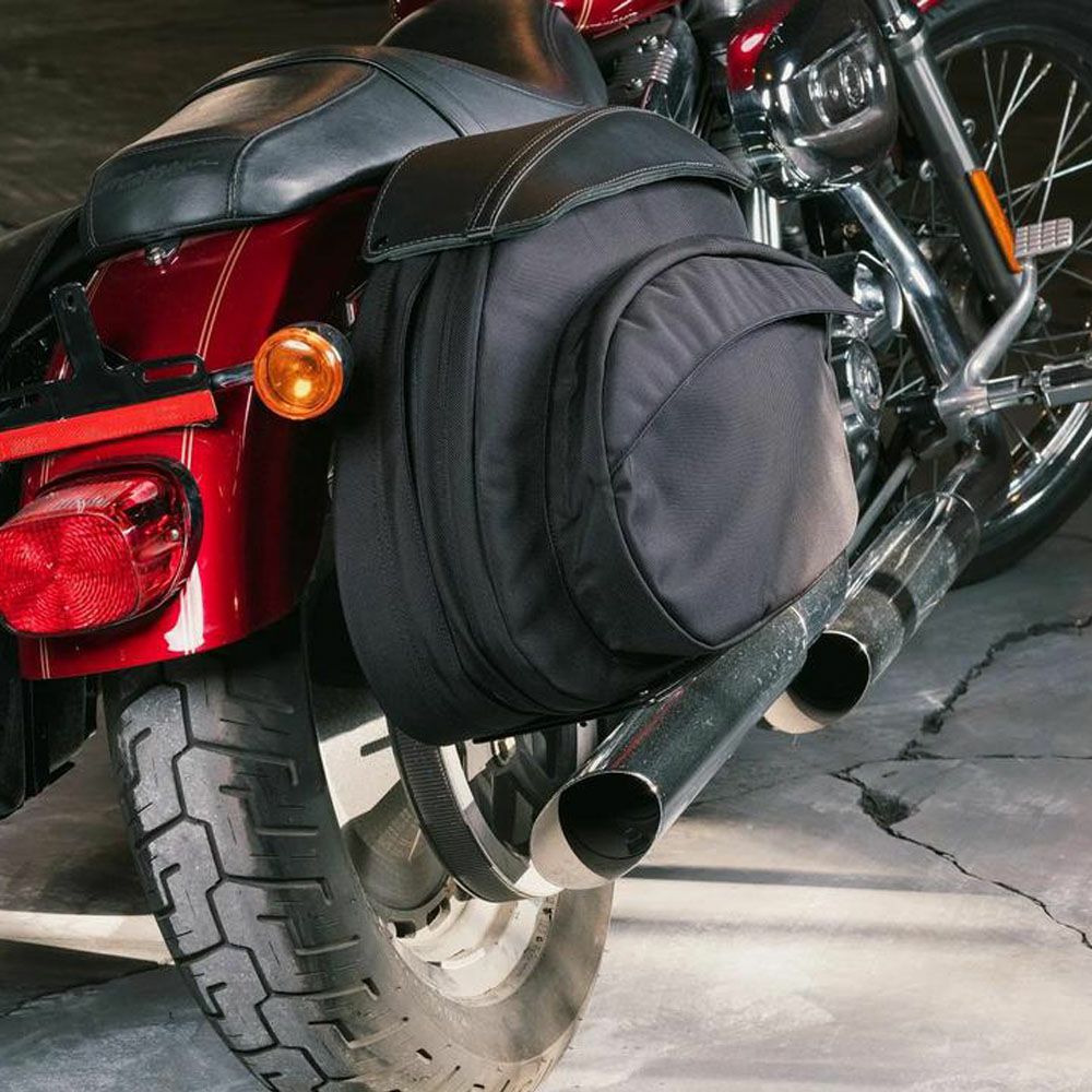  Leather Pros Retroシリーズ　デタッチャブル・ナイロンサドルバッグ　右用　スポーツスター用 