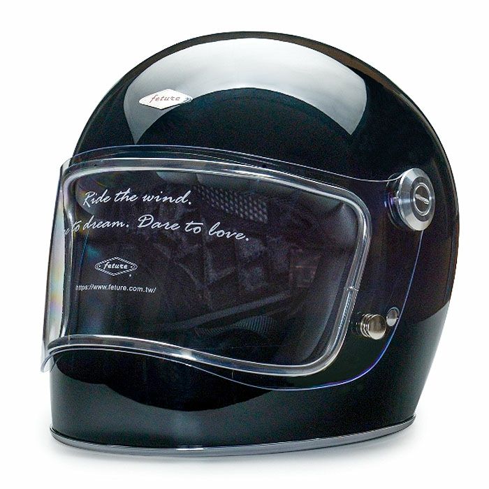 LENNONシリーズ フルフェイスヘルメット グロスブラック feture