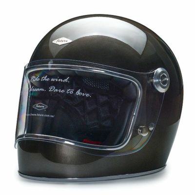 【SALE】LENNONシリーズ フルフェイスヘルメット グロスガンメタルグレー feture