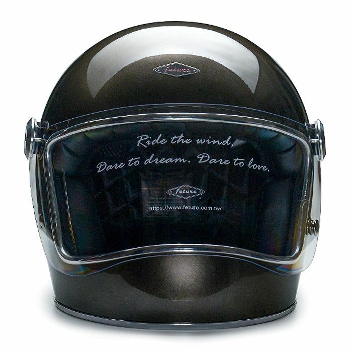 LENNONシリーズ フルフェイスヘルメット グロスガンメタルグレー feture 2