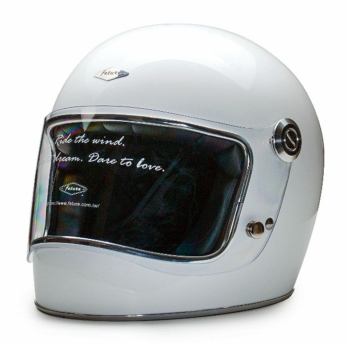 フルフェイスヘルメット ホワイト ホワイトRUDE リード工業 バイク